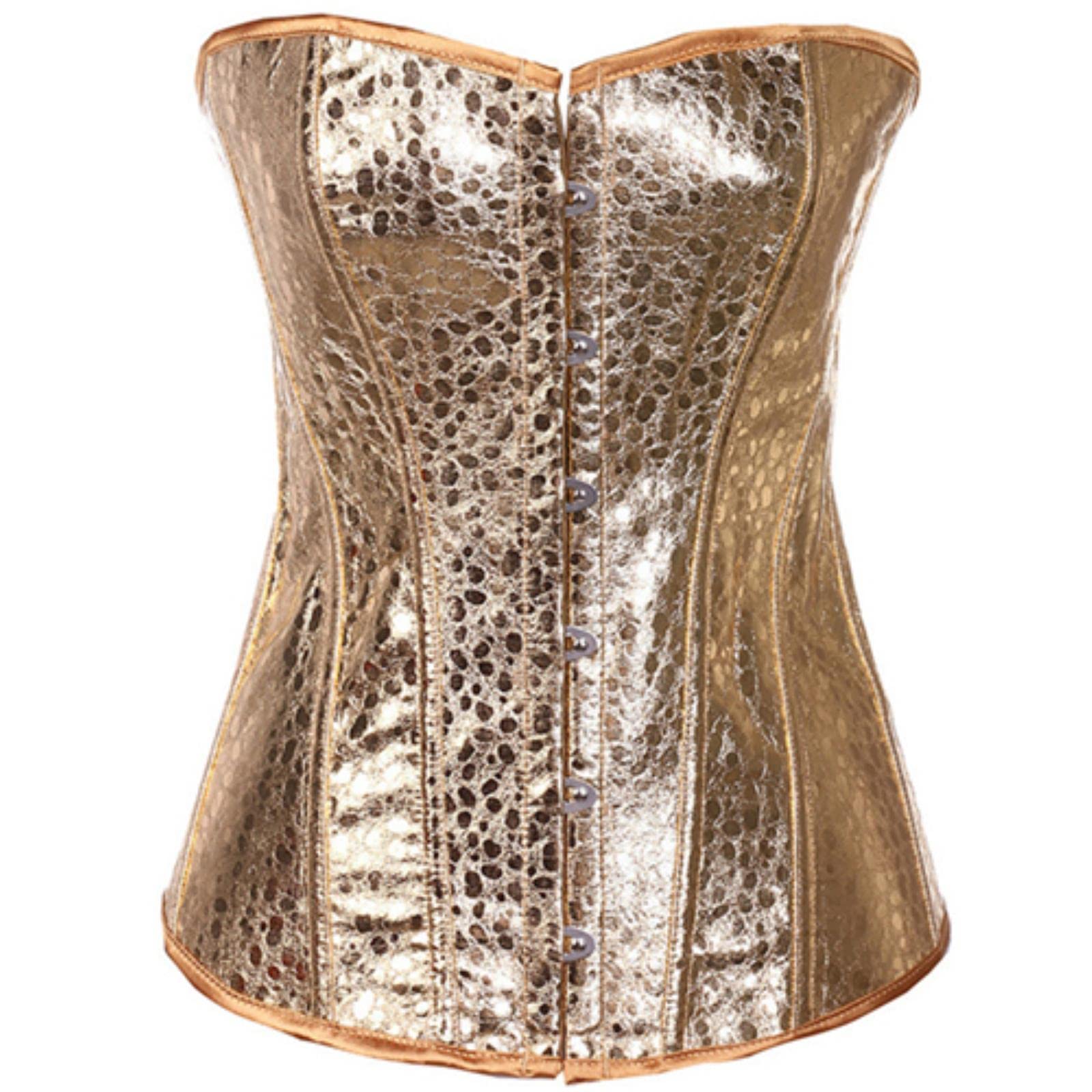 Gothic Sexy Lingerie Women Corset Golden Waist Trainer Body Shapewear Gothic Overbust Corsets Slimming Clothing Bustiers