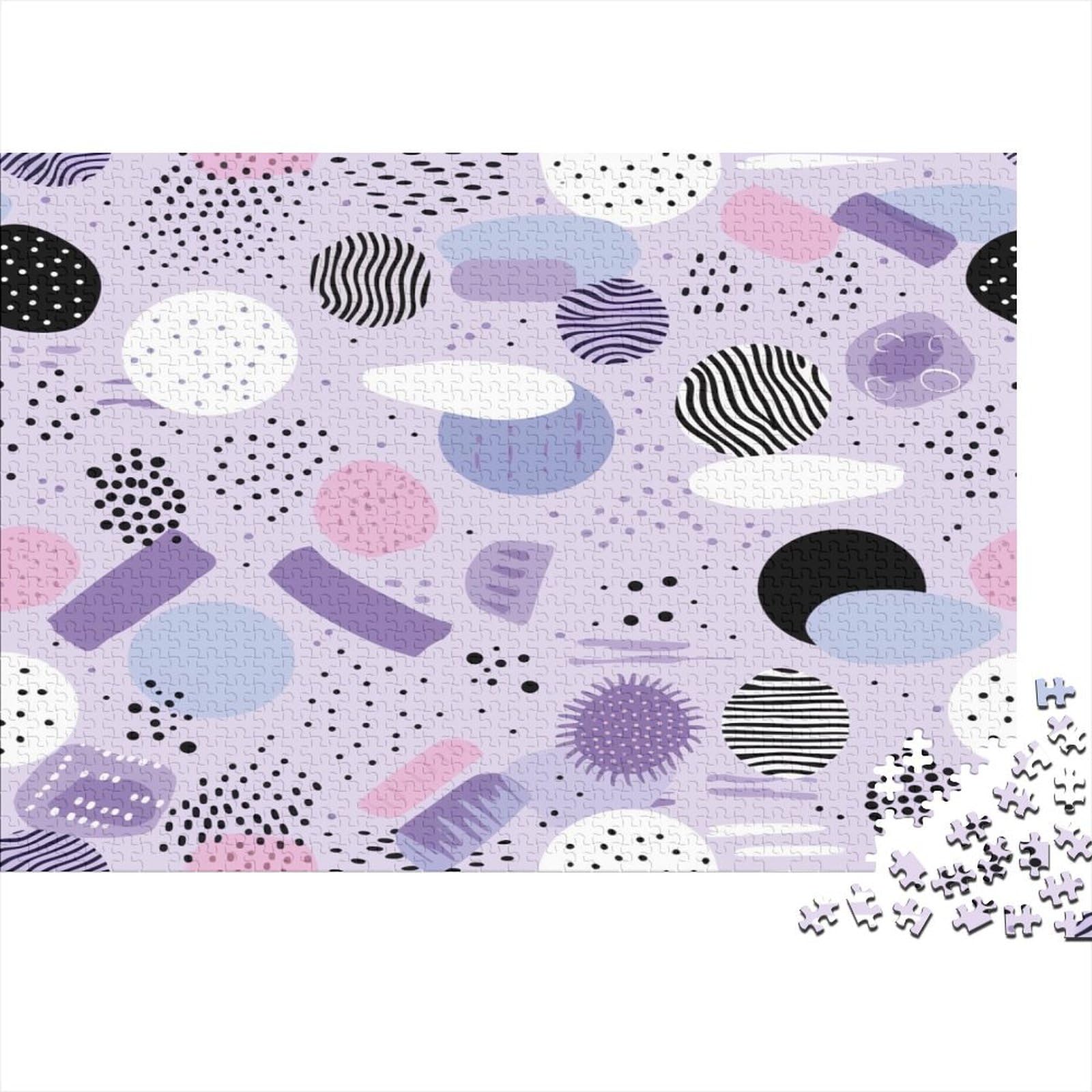 Purple Stripes Puzzle 1000 elementów, 1000 sztuk puzzli dla dorosłych, układanki 1000 elementów, puzzle dla dorosłych puzzle dla dzieci klasyczne puzzle 1000 sztuk (75 x 50 cm)