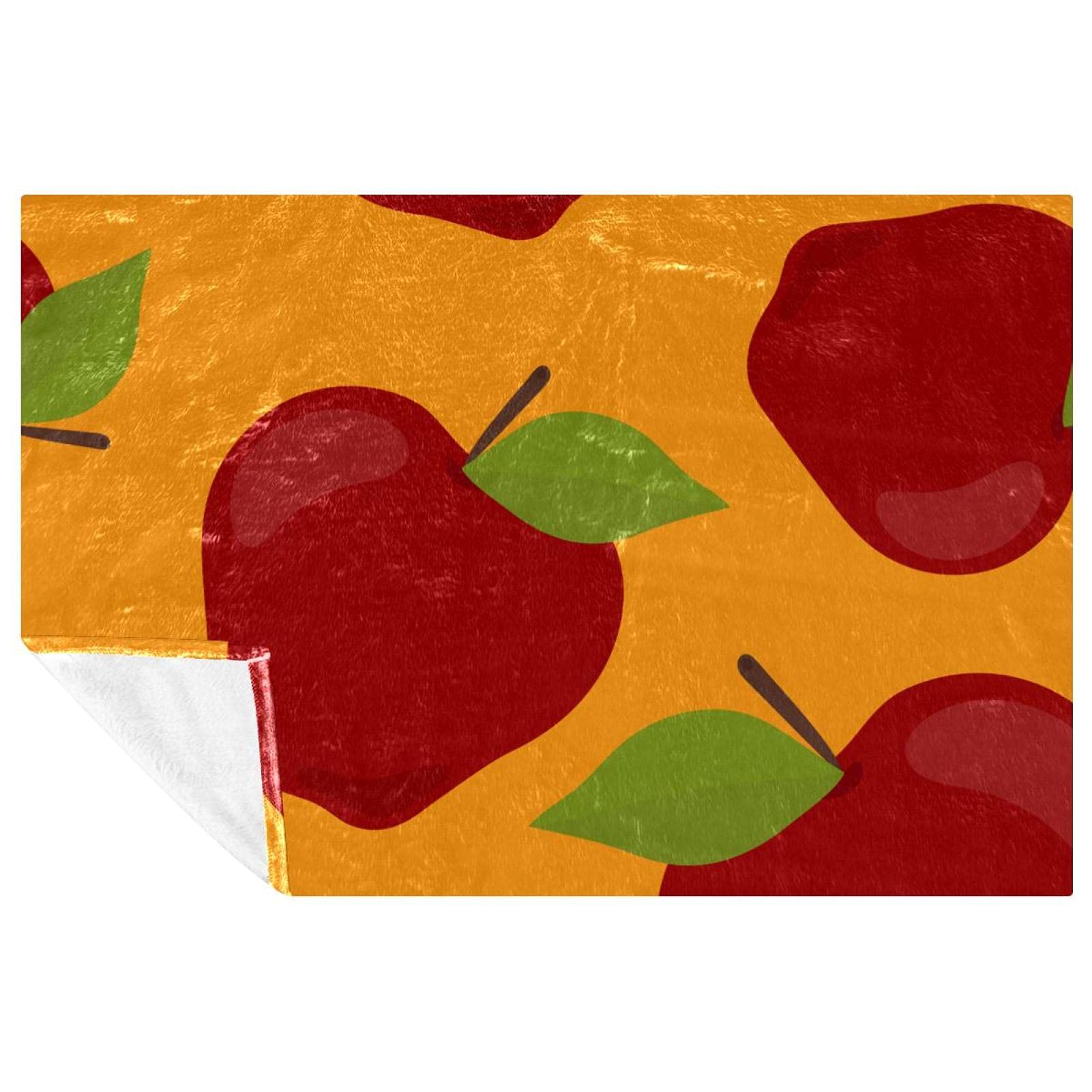 Couverture douce motif coloré dessiné main pour lit 150x100