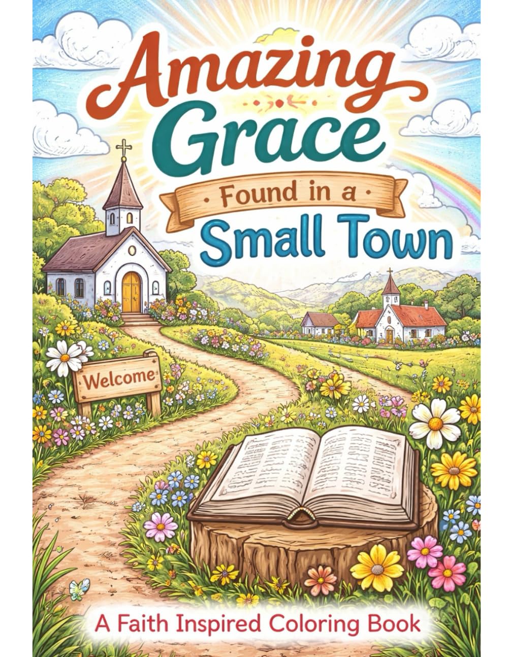 Amazing Grace Found In a Small Town: Coloring Book
