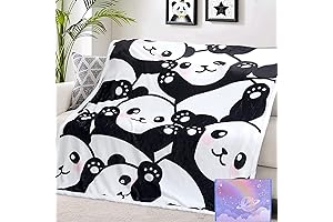 Panda Blanket Gifts for Girls, Cozy Panda Throw Blanket with Box