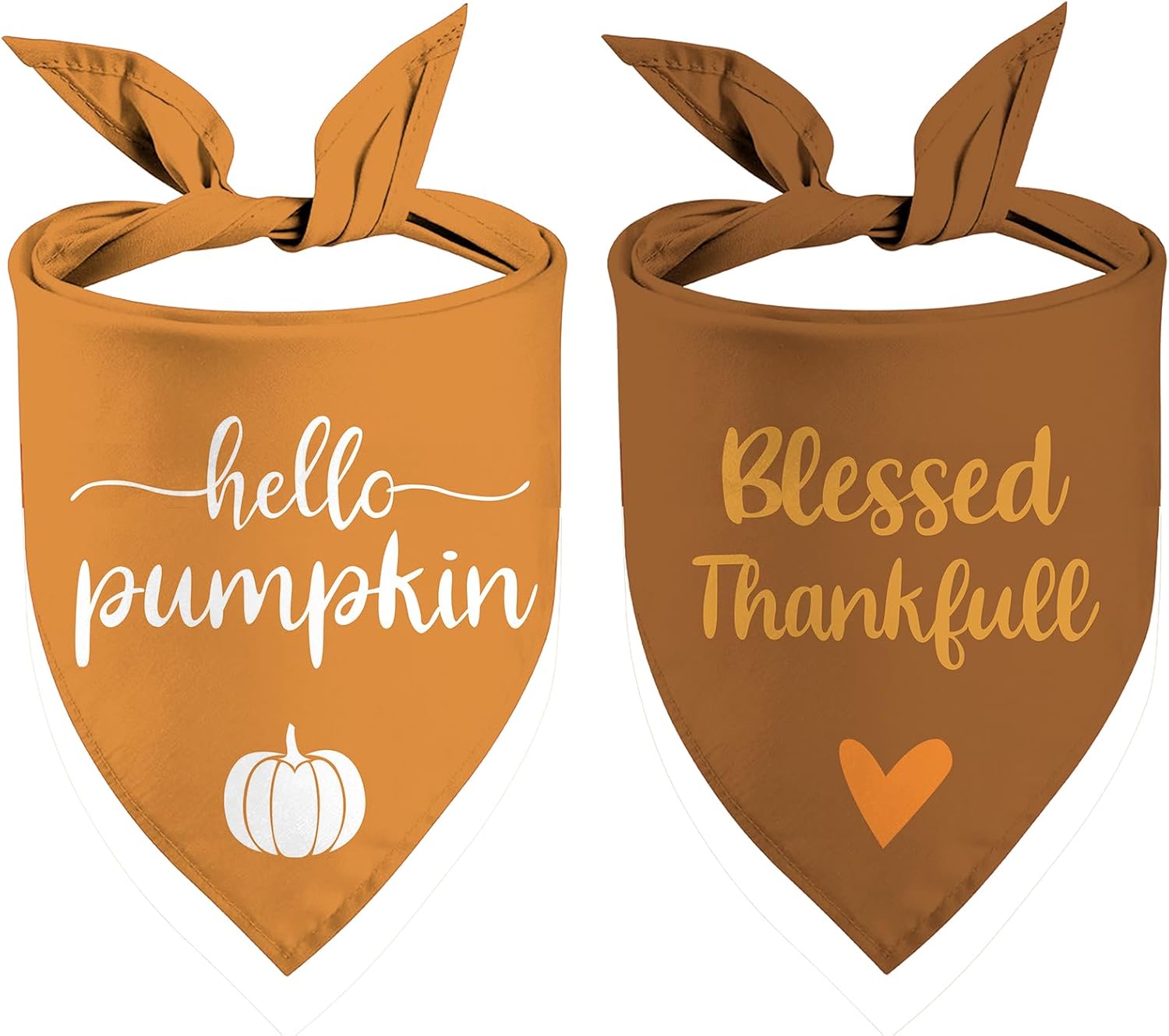 Fall Dog Bandanas Puppy Scarf Hello Pumpkin Dog Outfits