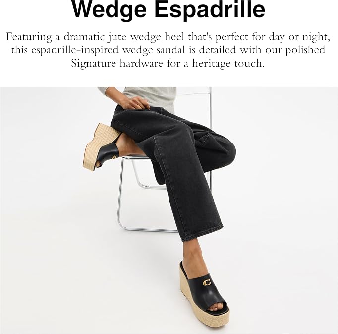 Coach Women's Wedge Espadrille