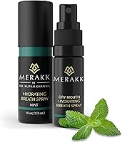 Merakk Dry Mouth Spray & Breath Freshener - Sugar-Free Mint Oral Spray with Xylitol & Stevioside, Dentist Designed for Hydration & Fresh Breath, 0.3oz