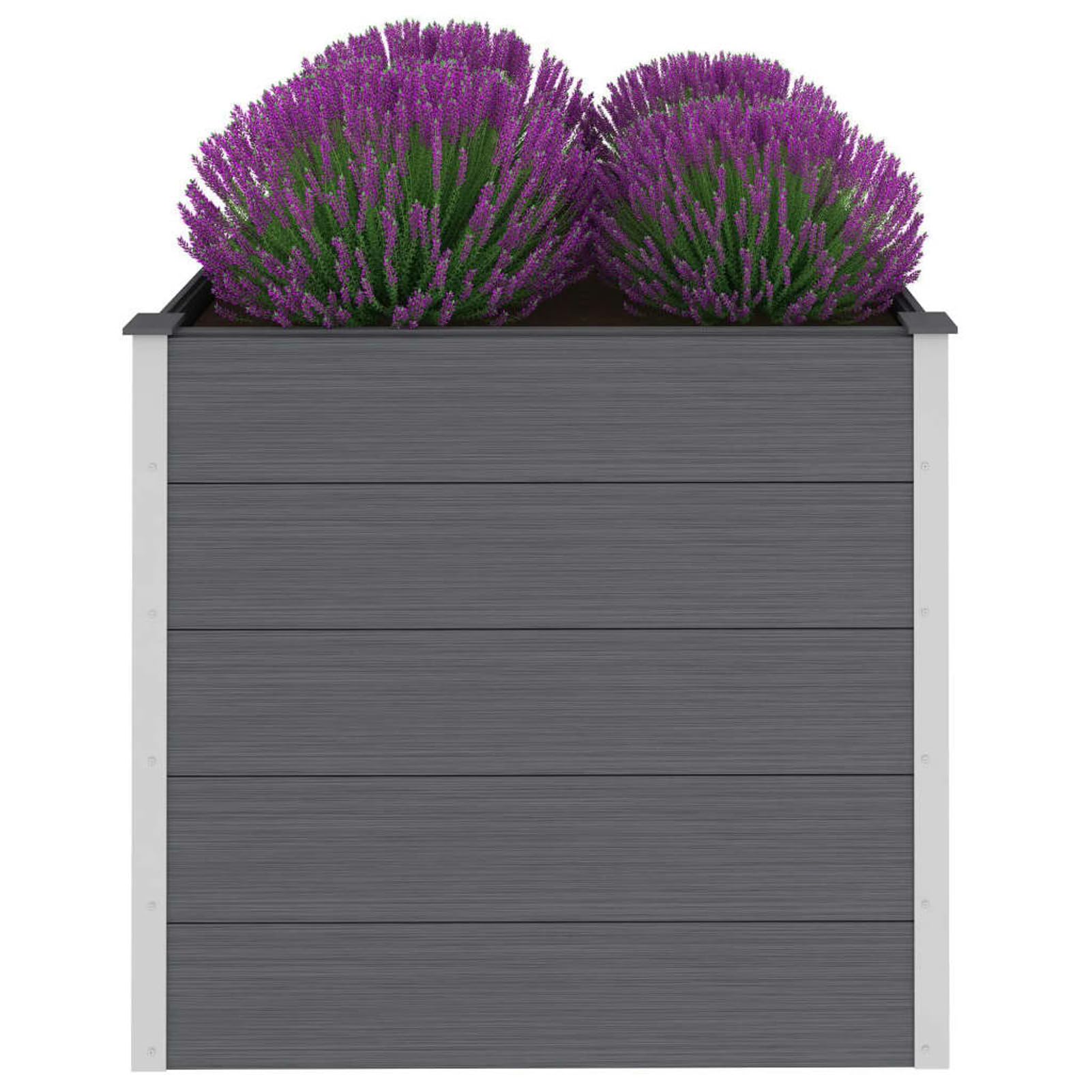 ZEYUAN Arriate, Mesa De Cultivo, Huerto Domestico, Cultivo De Plantas Aromaticas, Arriate De Jardín, de WPC Gris 100x100x91 cm