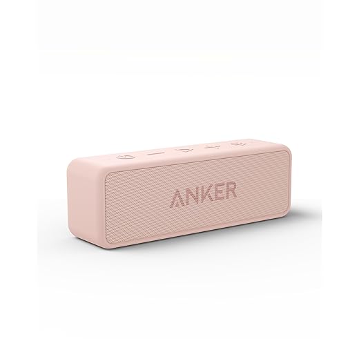 Anker Soundcore 2 Portable Bluetooth Speaker with Stereo Sound, Bluetooth 5, Bassup, IPX7 Waterproof, 24-Hour Playtime, Wireless, Speaker for Home, Outdoors, Travel
