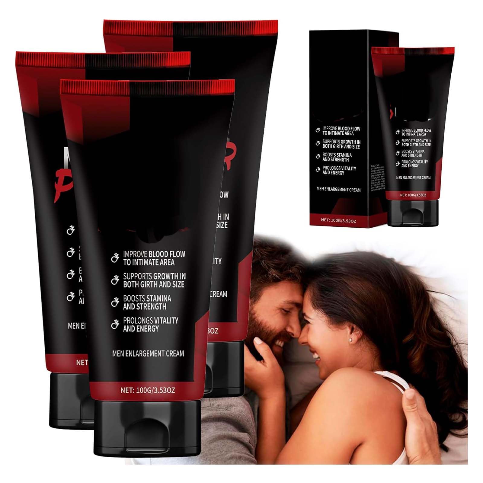 PrimeAlpha Official,Prime Alpha Men Enlargement Cream, 2025 New Formula PrimeAlpha Max Cream, PrimeAlpha Men Max Cream, PrimeAlpha Men Cream, Upgraded Enlargement Cream,Thicker Longer Strong (3PC)
