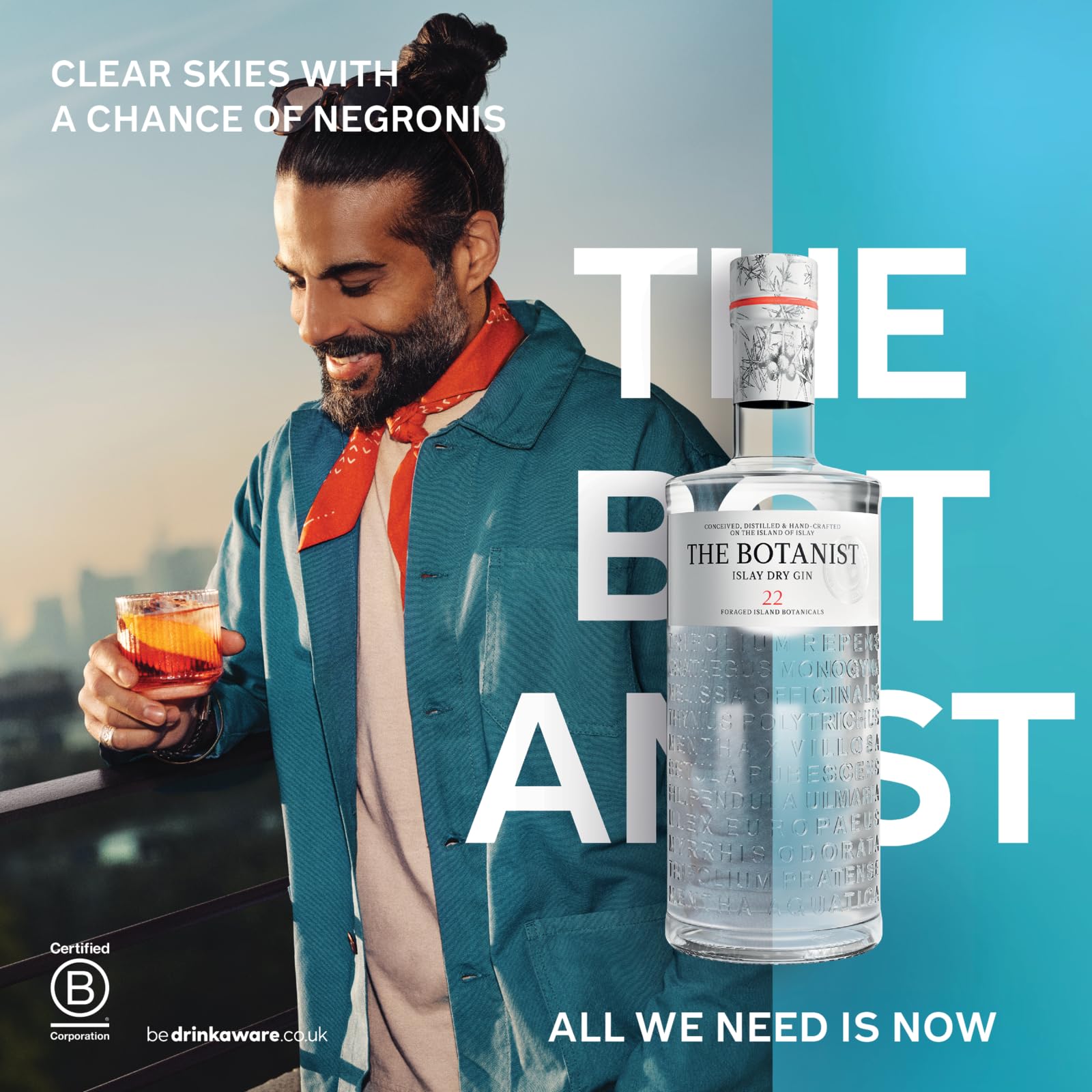 THE BOTANIST - Ginebra, Islay Dry Gin 22, 46% Volumen de Alcohol, 70 cl