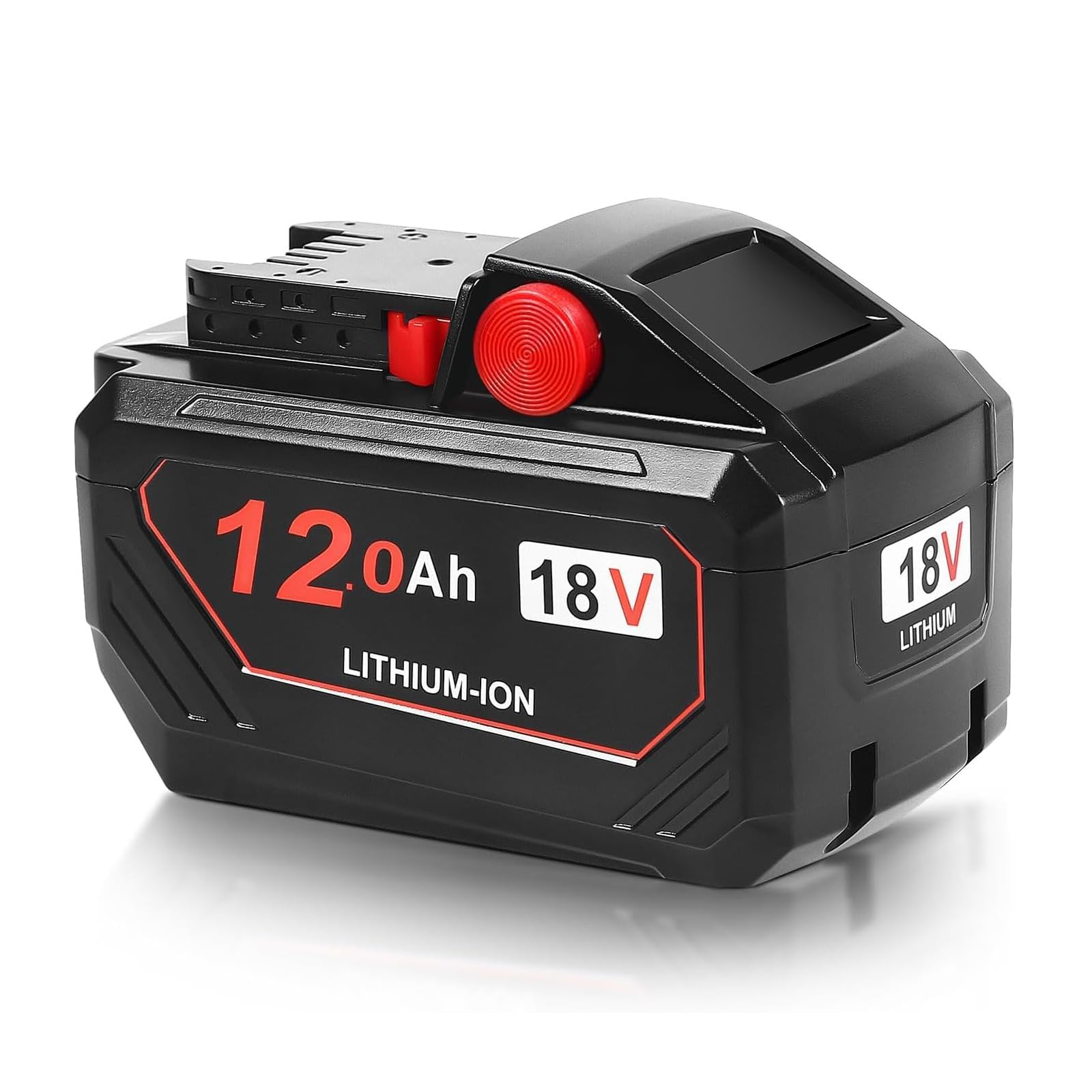 Lomrige 18V Replacement Battery for Milwaukee M18 Battery 12.0Ah High Output, Compatible with 48-11-1850, 48-11-1840, 48-11-1852, and More Cordless