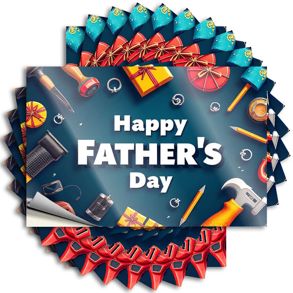 Tattoos Cool Entryway Decor Wall Happy Father's Day! - No Residue Decals for Farmers(8X12CM)