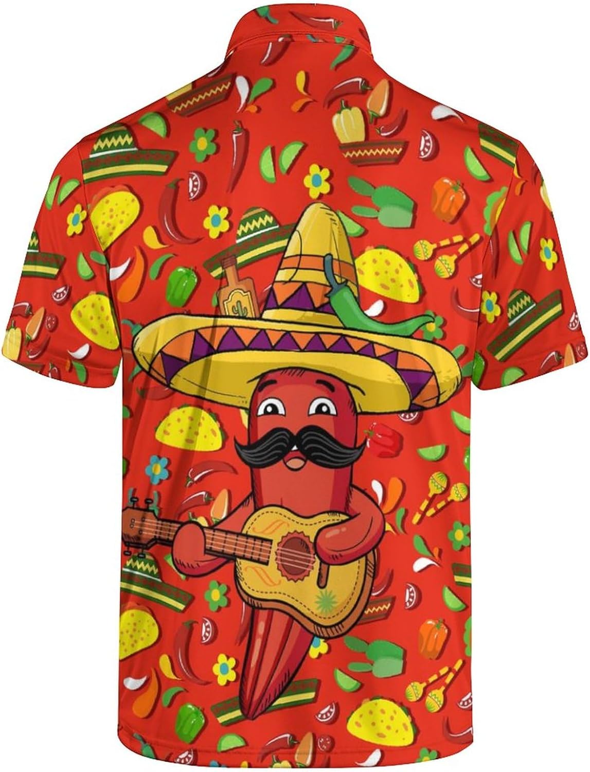 Golf Shirts for Men Printed Quick Dry Short Sleeve Performance Polo Shirts Moisture Wicking Collared Tennis T-Shirt - Image 4