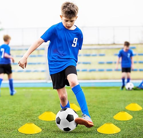 Miniatura 6 de Kids Soccer Goal for Backyard Set - 2 Set of 6X4  4X3 ft Toddler Soccer Nets Training Equipment, Soccer Ball, Pop Up Portable Soccer Set for Kids