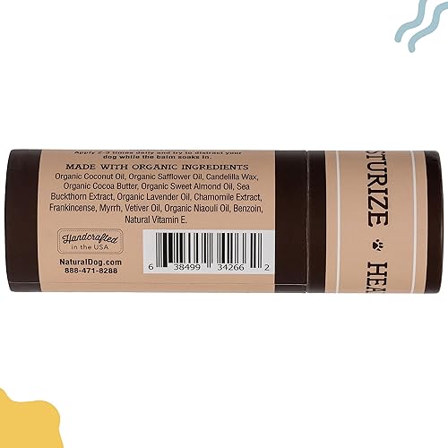 Miniatura 7 de Natural Dog Company Calmador de la piel bálsamo curativo natural trata manchas calientes foliculitis bacteriana dermatitis alopecia mango piel