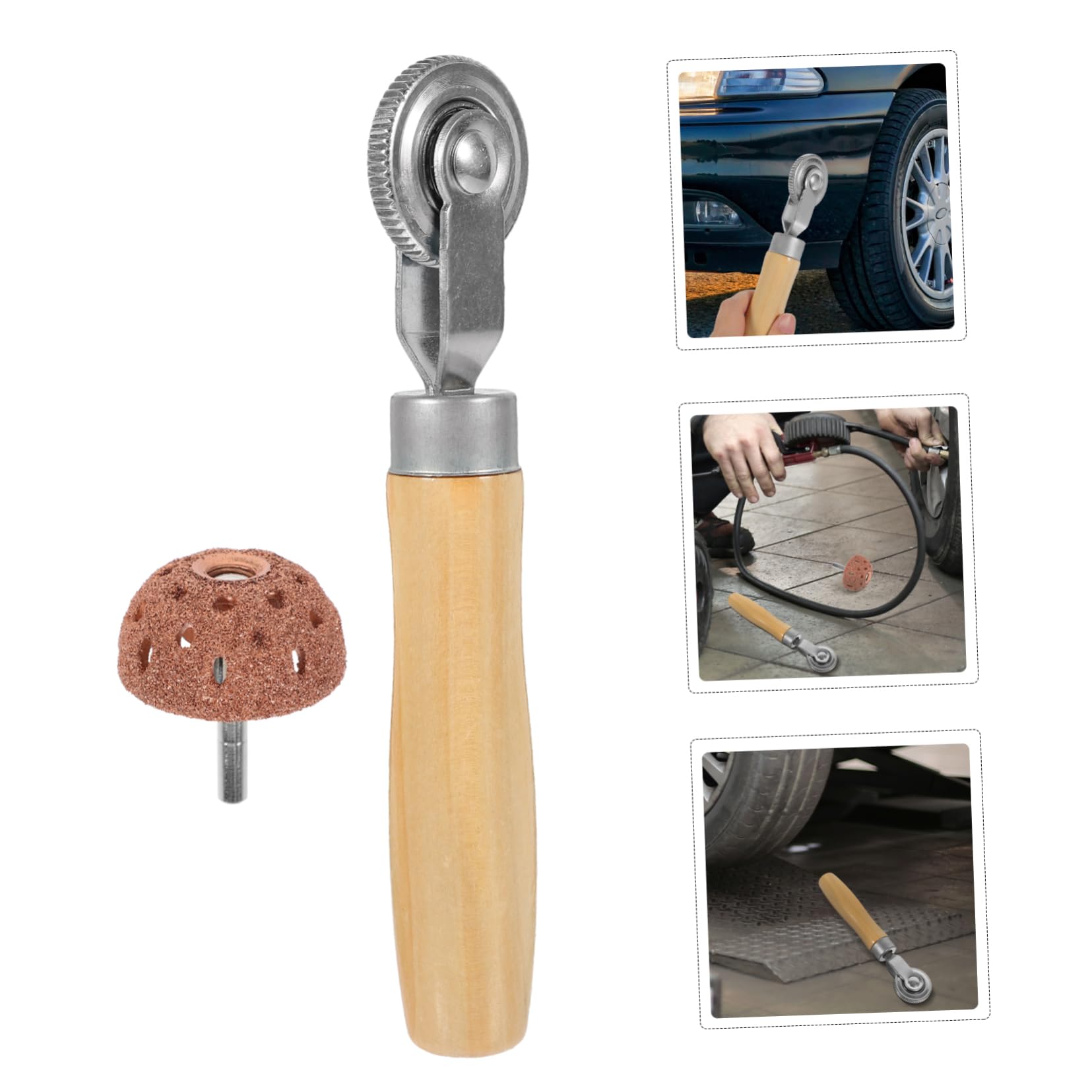 Gatuida 4ensembles Kit De Réparation De Pneus Avec Roue De Polissage Et Outil De Réparation à Complet Pour Crevaisons De Voitures Et
