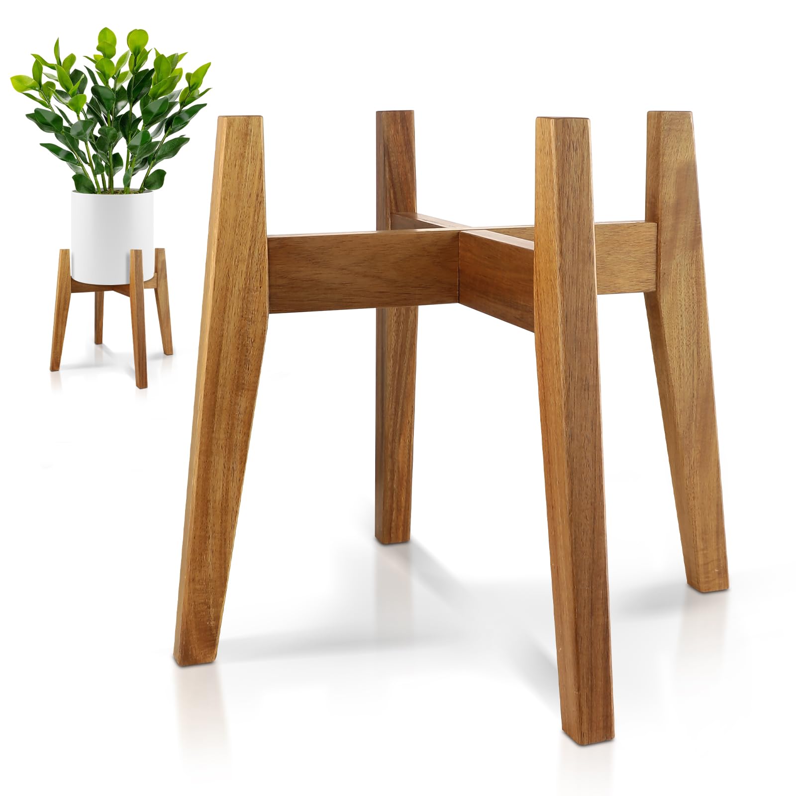 Amazon.com : RAINBLELAND Indoor Plant Stand, Mid Century Modern