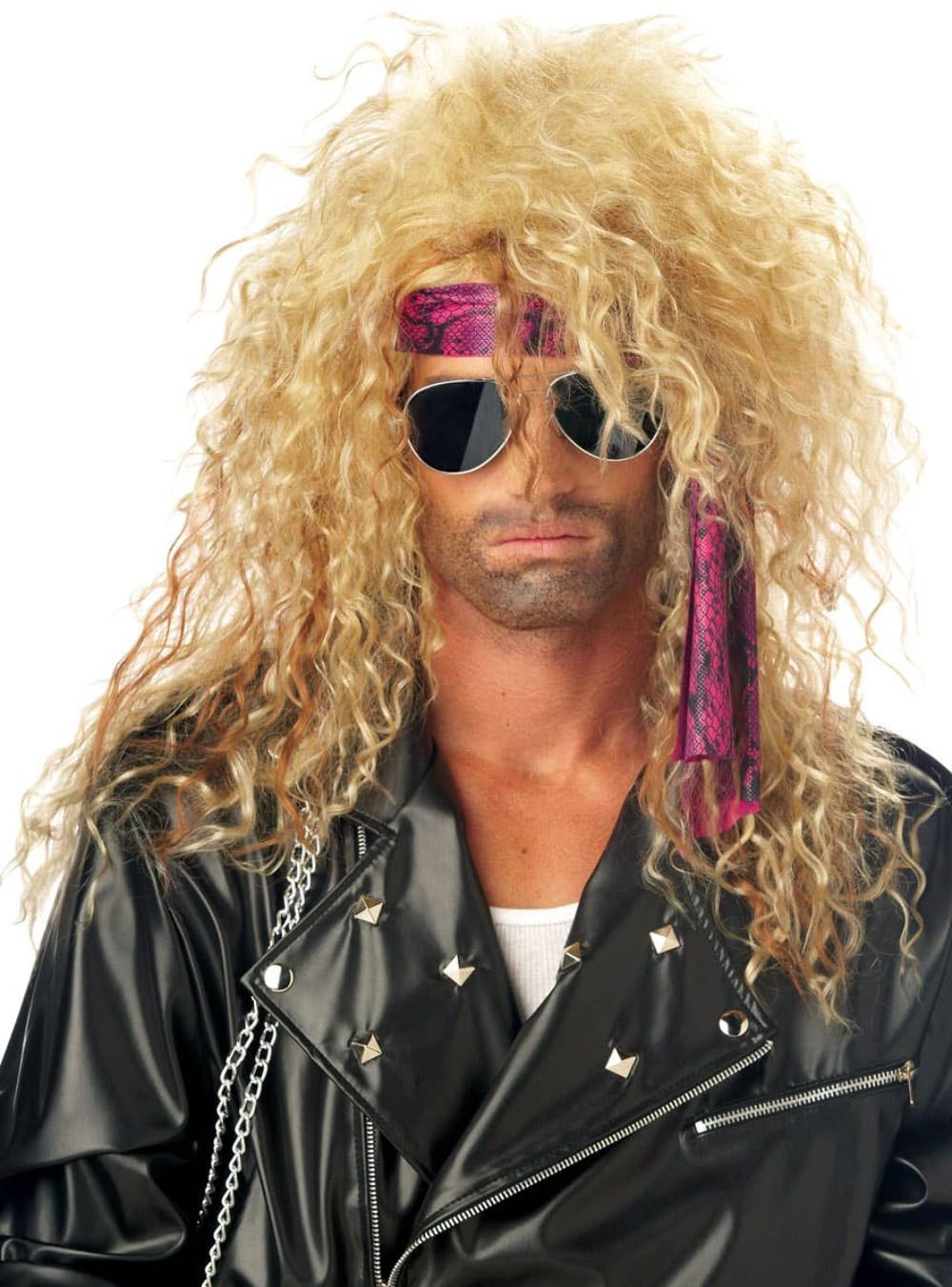 California Costumes Men's Blonde Heavy Metal Rocker Wig