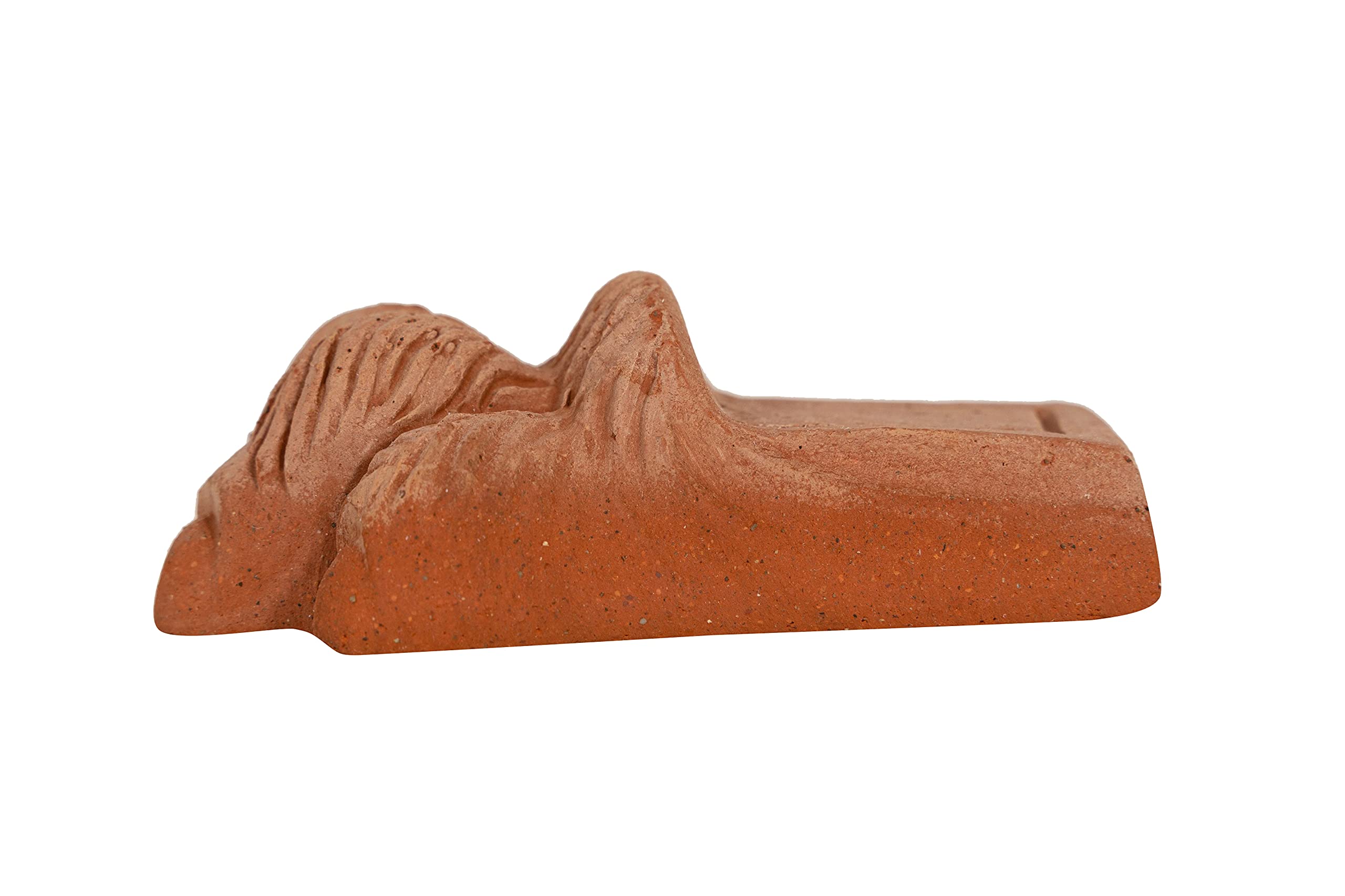 Biscottini Ensemble de 12 Pieds de Pots en Terre Cuite pour Plantes d'Extérieur 11,5x5,5x7 cm - Grands Sous-Pots pour Extérieur Lion - Sous-Pot pour Plantes d'Extérieur - Sous-Pot