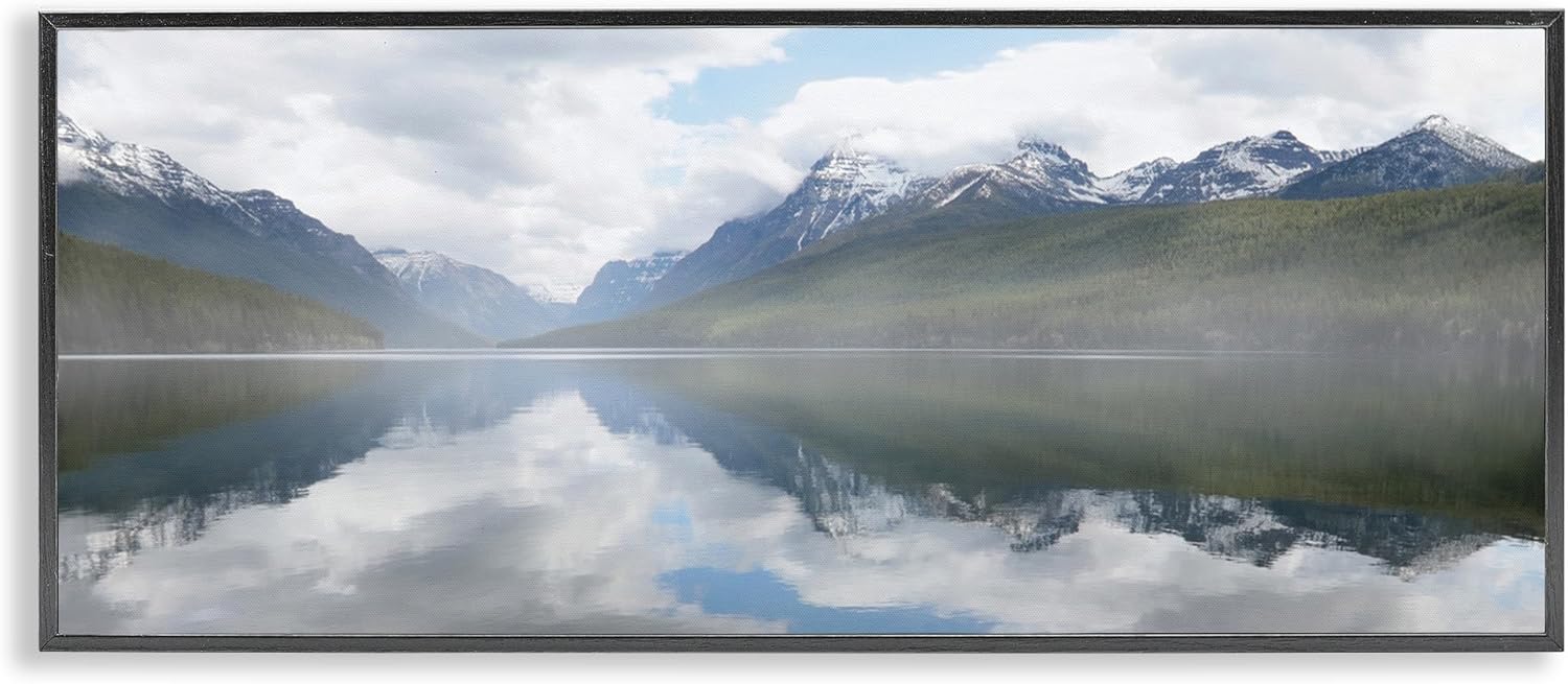 Stupell Industries Mountain Peak Reflections Framed Giclee Art Design by Lori Deiter