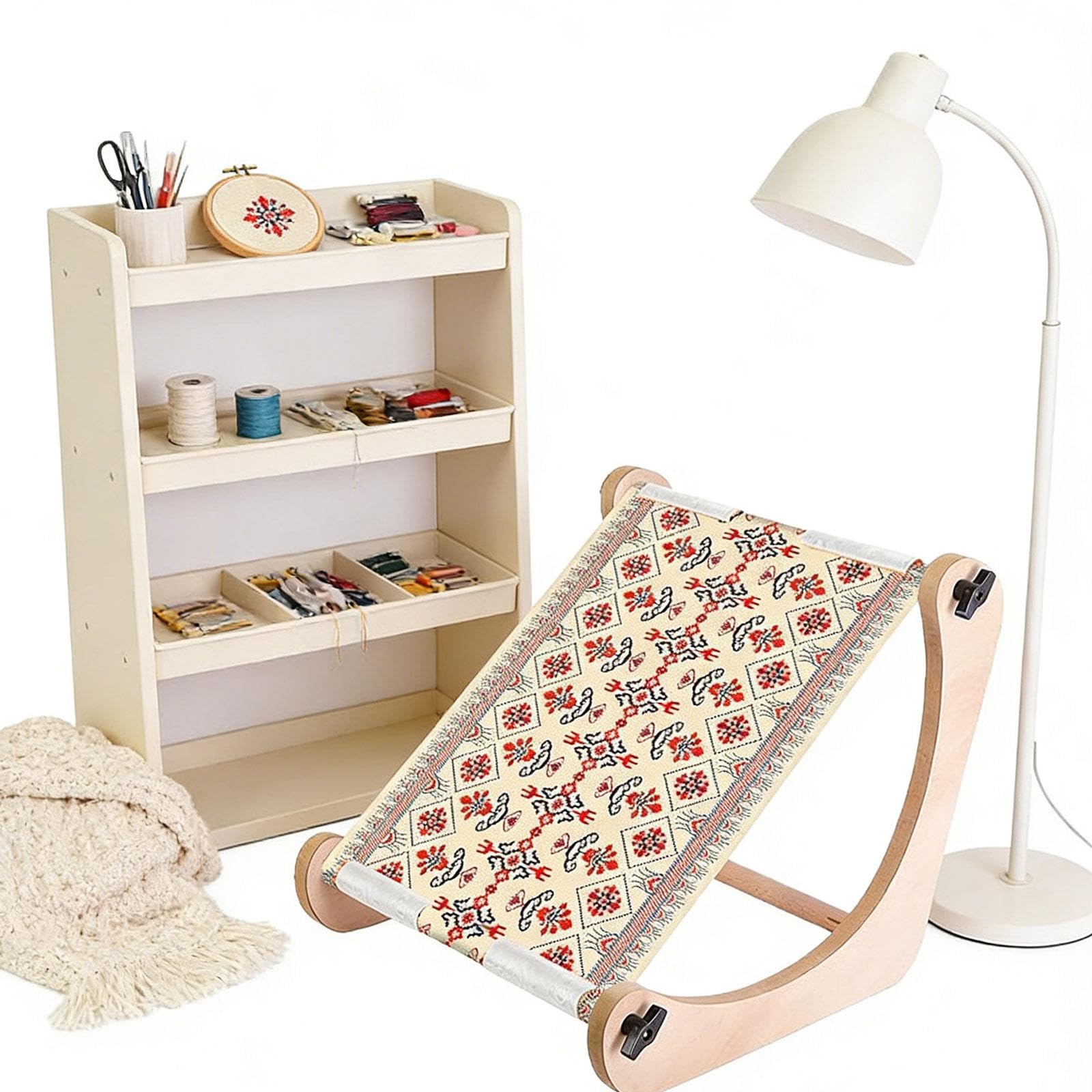Verstellbarer Perlenwebrahmen, Perlenwerkzeug, Handarbeit, Kreatives DIY Kunsthandwerk, Stricken für Erwachsene, Weihnachtsketten