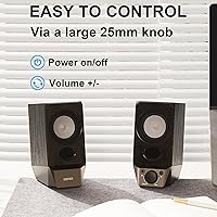 Vista 7 de Edifier Altavoces de computadora con Bluetooth 5.3 para escritorio, laptop, Mac, monitor, sistema de altavoces de PC alimentado por USB 2.0, graves