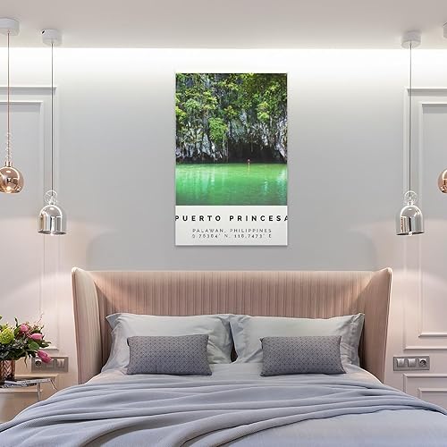 Miniatura 8 de Póster de Puerto Princesa, impresión colorida, arte de pared de Puerto Princesa, decoración de fotos de Puerto Princesa, póster de arte en lienzo