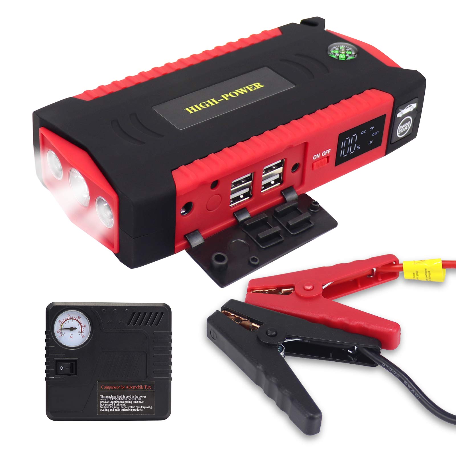 Buy 12 Volt Portable Car Jump Starter,Ultrasafe Car Battery Booster