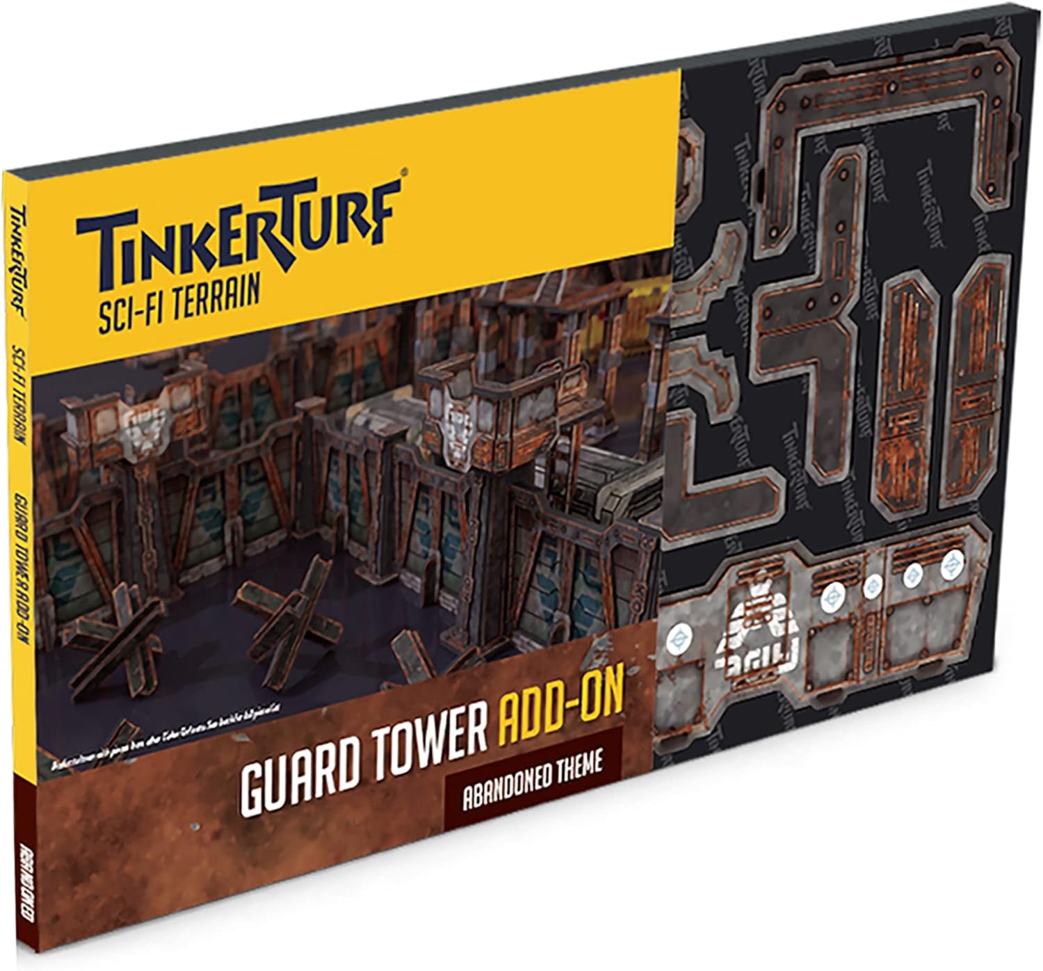TinkerTurf Sci-Fi Terrain: Guard Tower Add-On, Abandoned Theme, Sturdy, Affordable, Great-Looking Full-Color Terrain, Quick and Easy to Assemble, Virtually Limitless Setups