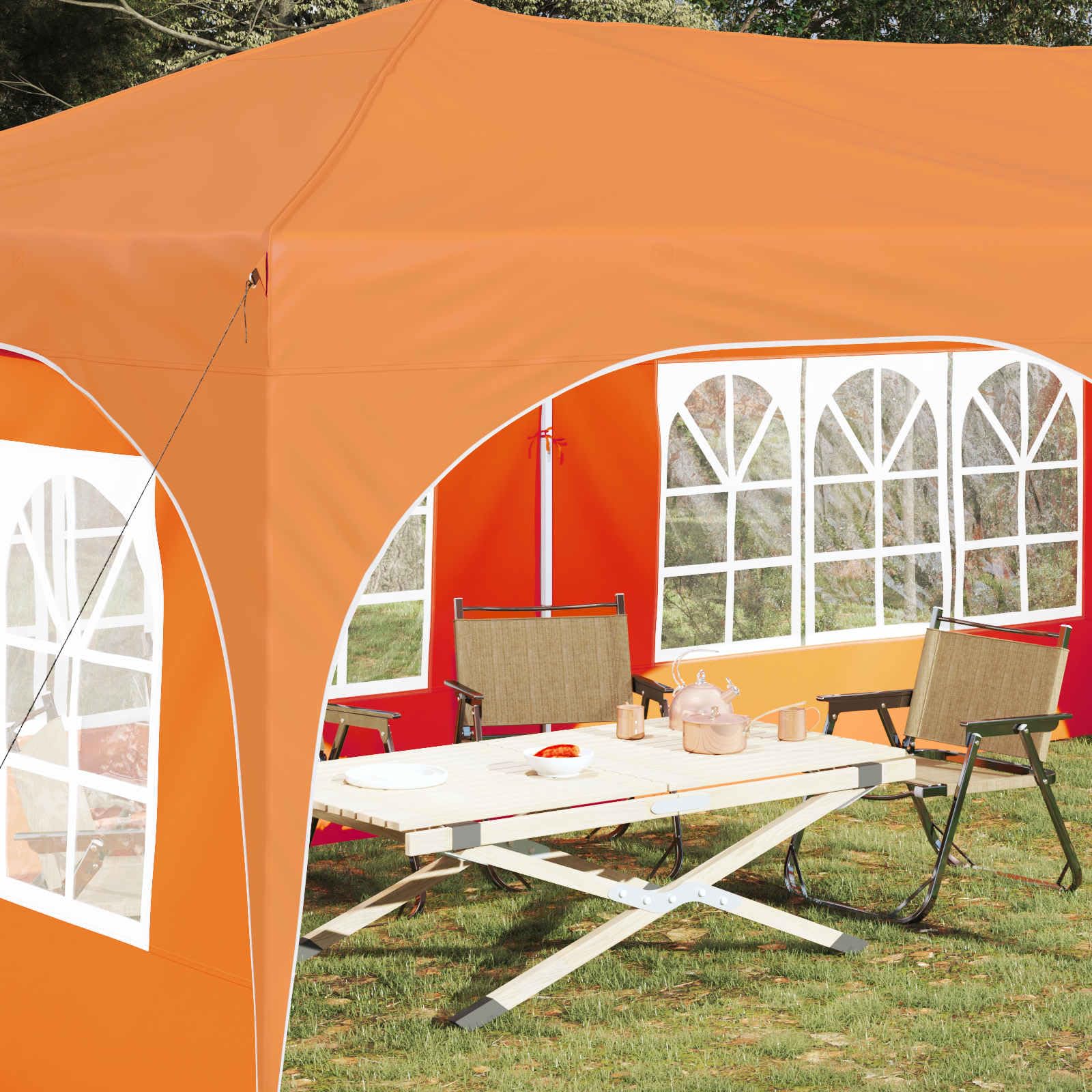 Składany namiot imprezowy Pop-up 575 x 288 x 245 cm Pomarańczowy Oxford
