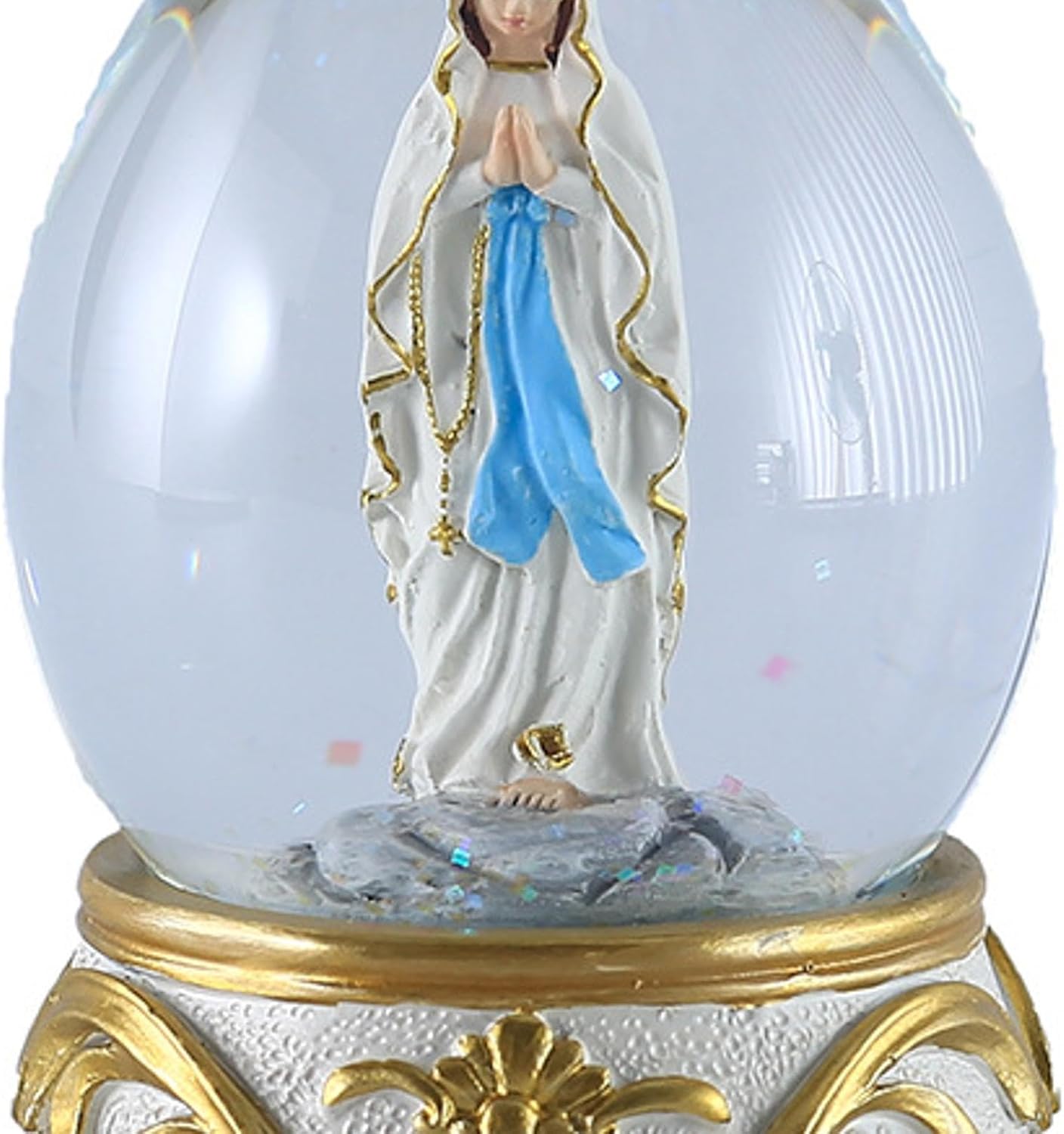 LSLYTQ Blessed Mary Statue Tabletop Ornament Decorative Figurine Christmas Decoration for Indoor Bedroom Office Home Decor