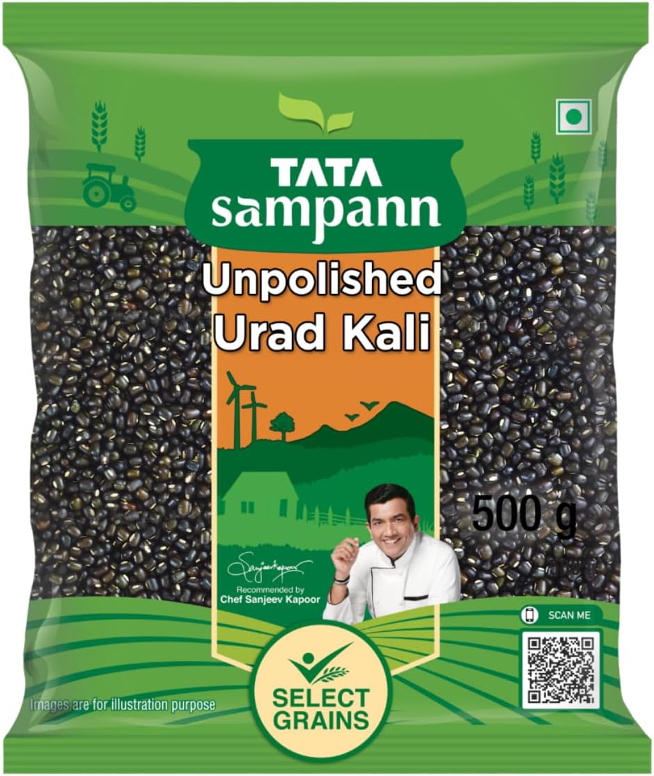 Tata Sampann Unpolished Urad Kali, 500g