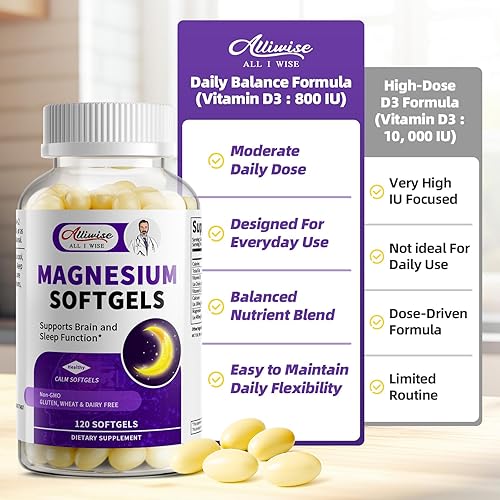 Vista 9 de Paquete de 2 Suplemento de Cápsulas Blandas de Glicinato de Magnesio de Alta Absorción de 400mg, Magnesio con Calcio - Altamente Biodisponible