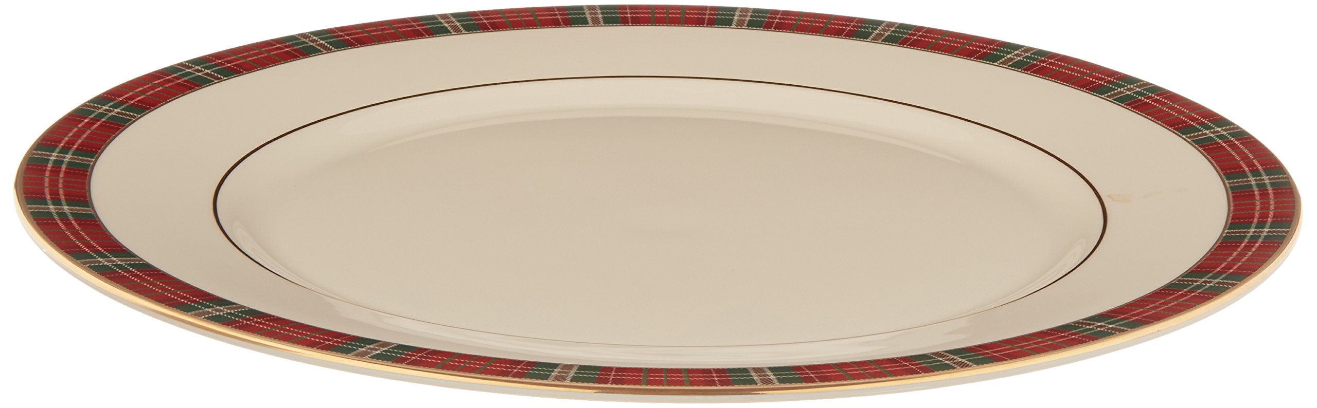 Lenox Winter Greetings Plaid Dinner Plate