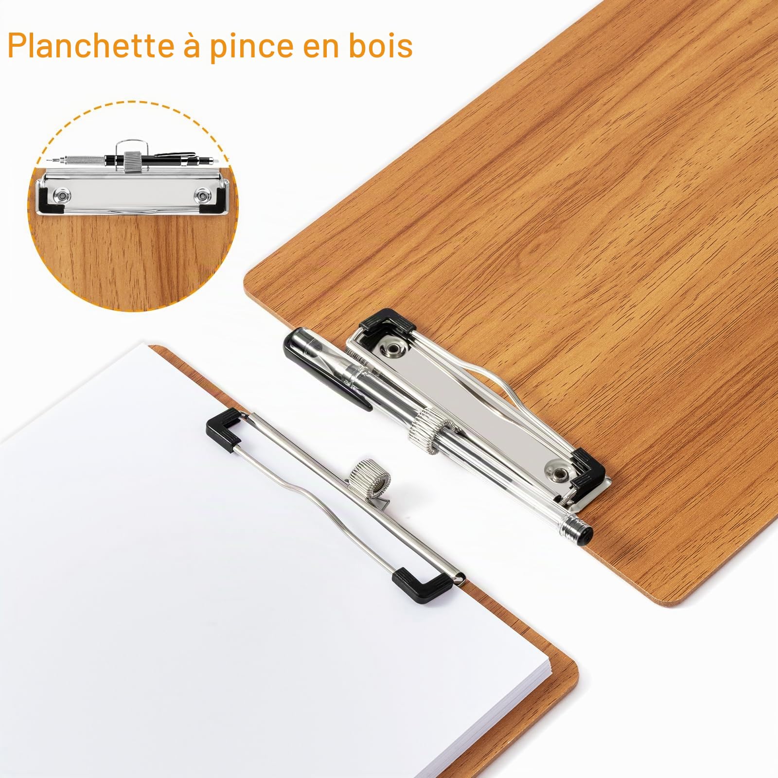 A4 Porte-Blocs en Bois,Lot de 10 Porte bloc