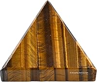 Vista 37 de Cristales curativos de pirámide de labradorita de Amazing Gemstone - Figurina de gran pirámide de 1" de piedra natural para meditación, Reiki