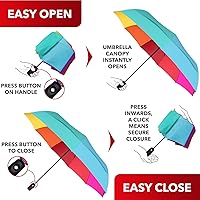 Vista 27 de REPEL Windproof Travel Umbrella - Compact & Withstands Winds up to 85MPH , Strongest Premium Auto Folding Umbrella for Rain and Sun - Durable, Light