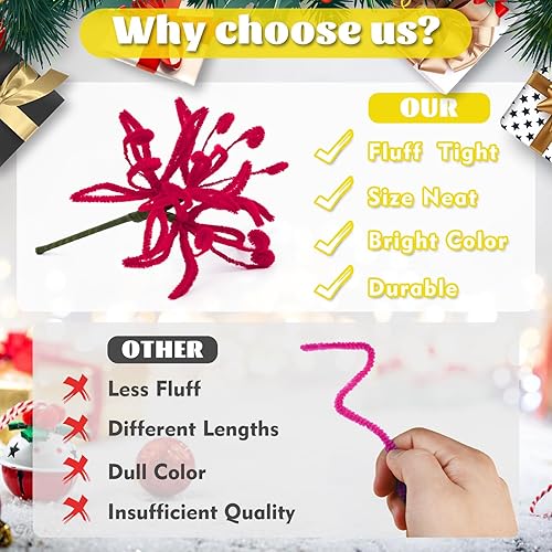 Vista 41 de LOKUNN Limpiapipas, juego de 200 limpiadores de pipas negras, tallos de felpilla de color sólido, manualidades y manualidades con ojos adhesivos