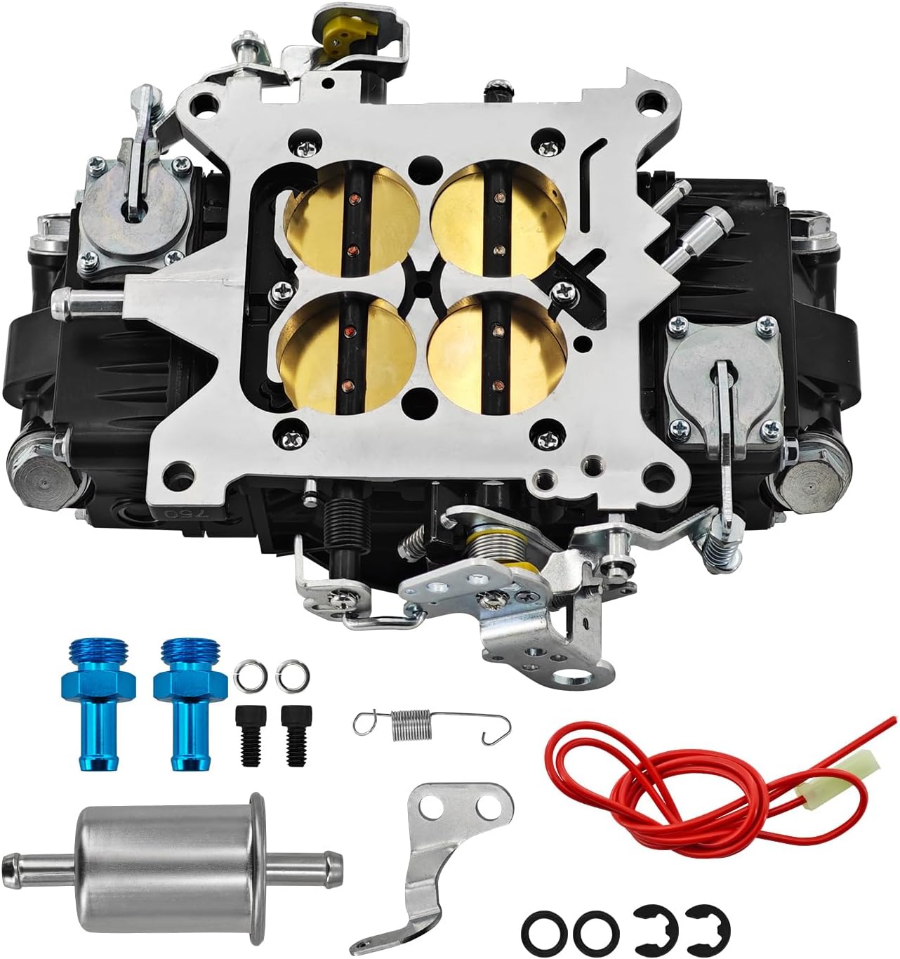BR-67331 750CFM Carburetor 4 Barrel Fits for Holley Brawler Race Mechanical Secondary