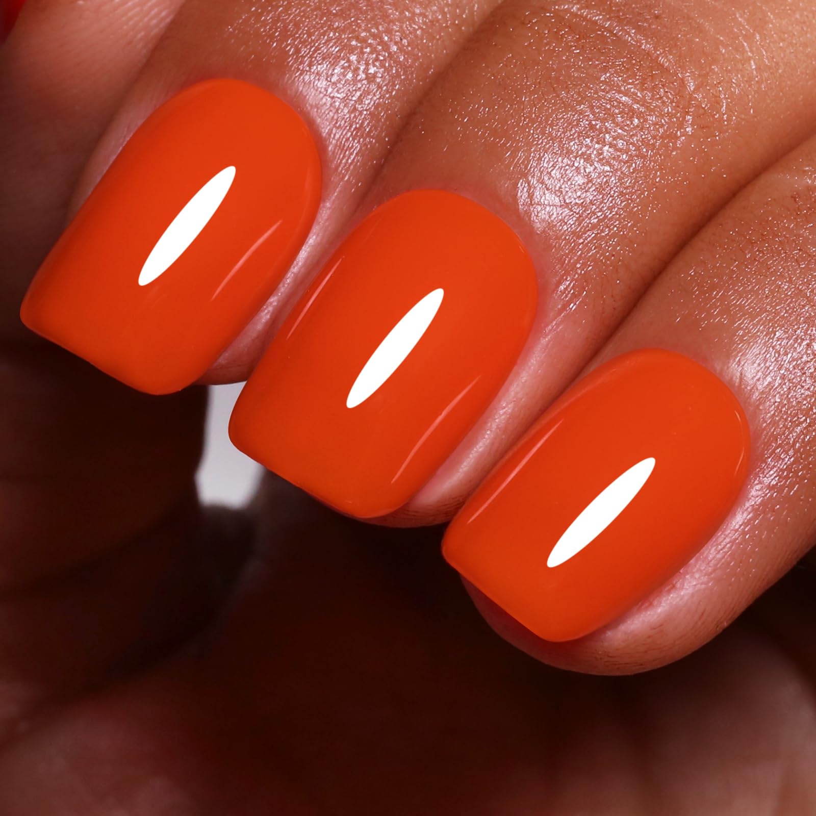 Ozzeal Gel Polish - 0.5 Fl Oz Bright Coral Orange UV LED Soak off Nail Polish for Spring Summer Manicure Salon DIY Art — view 67