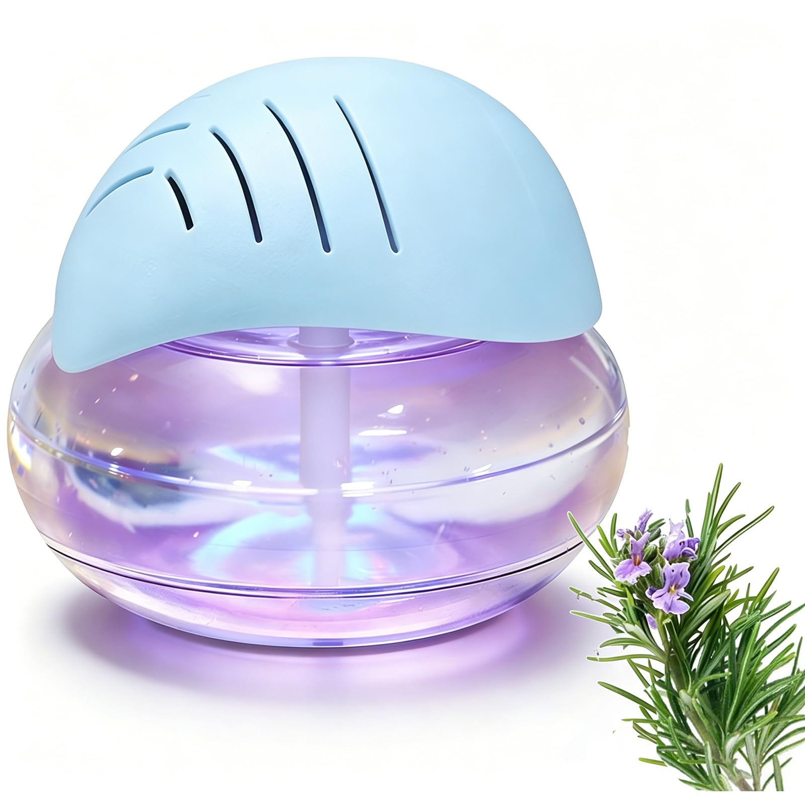 Air Filter Aroma Diffuser Ioniser - Water Air Purifier with Ioniser & Colour Changing Led Light, Portable Room Aroma Diffuser, Quiet Air Purifier Air Cleaner for Bedroom, Blue