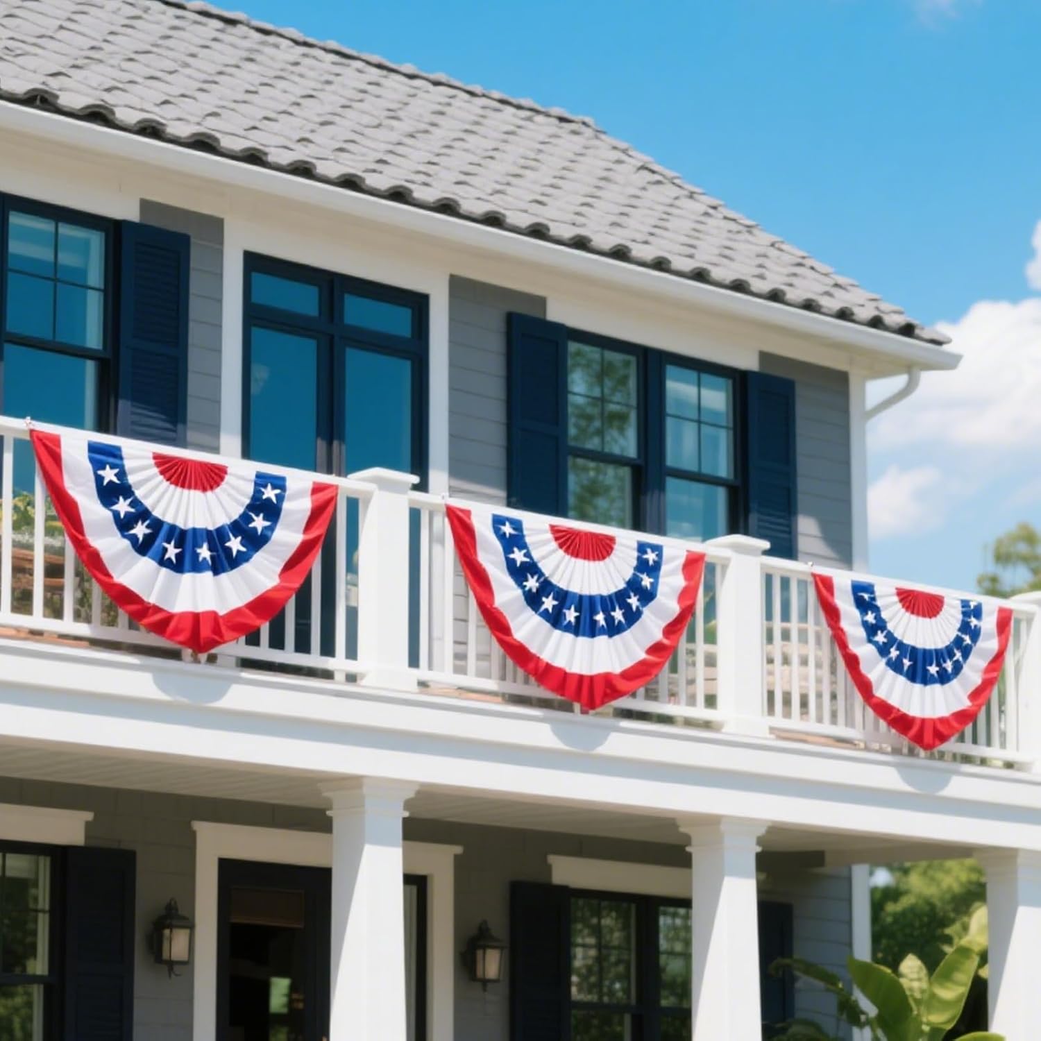 4th of July Decorations Patriotic Decor Set - Red White Blue Home Parties Accessorie for Fourth July Memorial Flag Labor Day