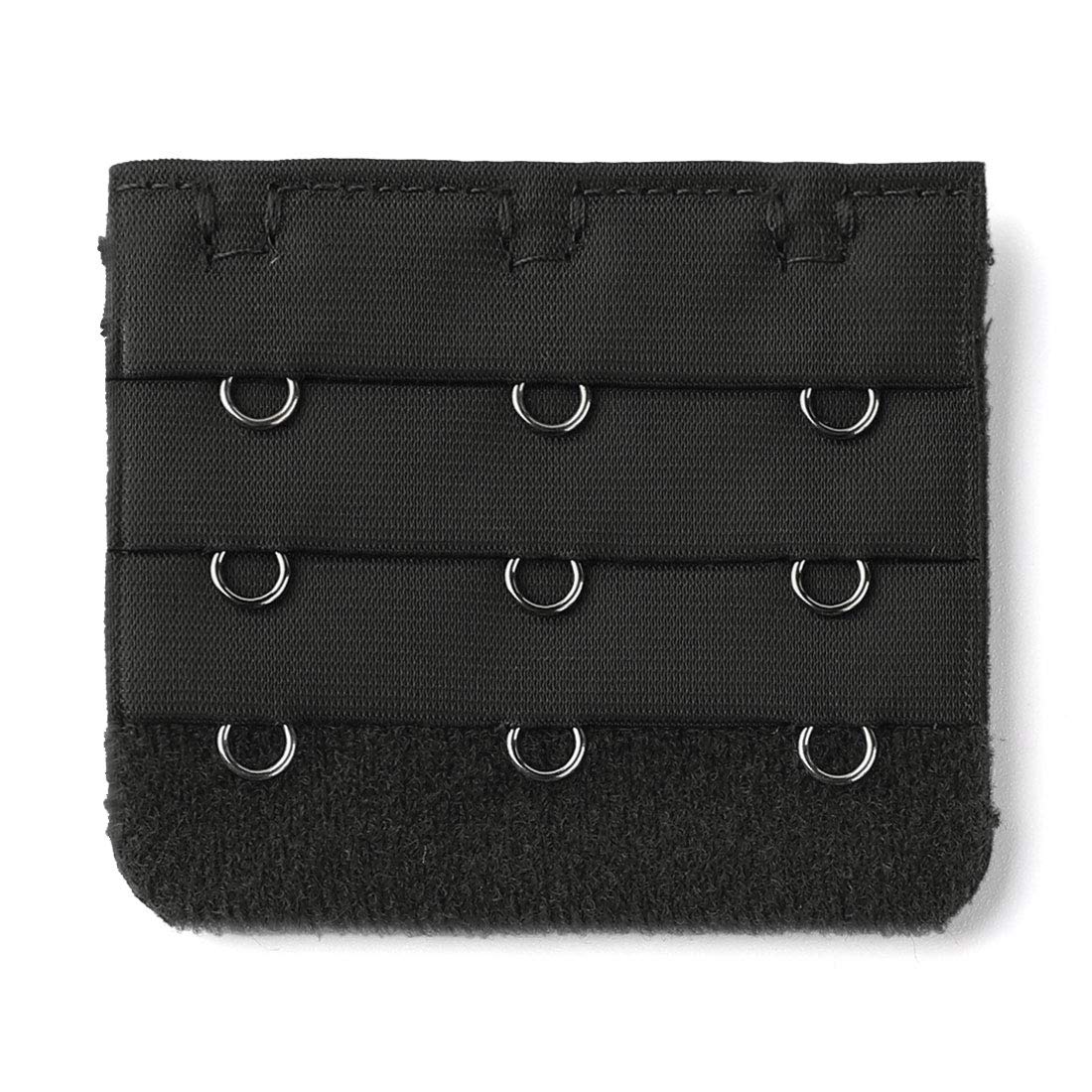 sourcing map Lady 3 x 3 Hook Brassiere Bra Underwear Extension Strap Extender Black-picture-34