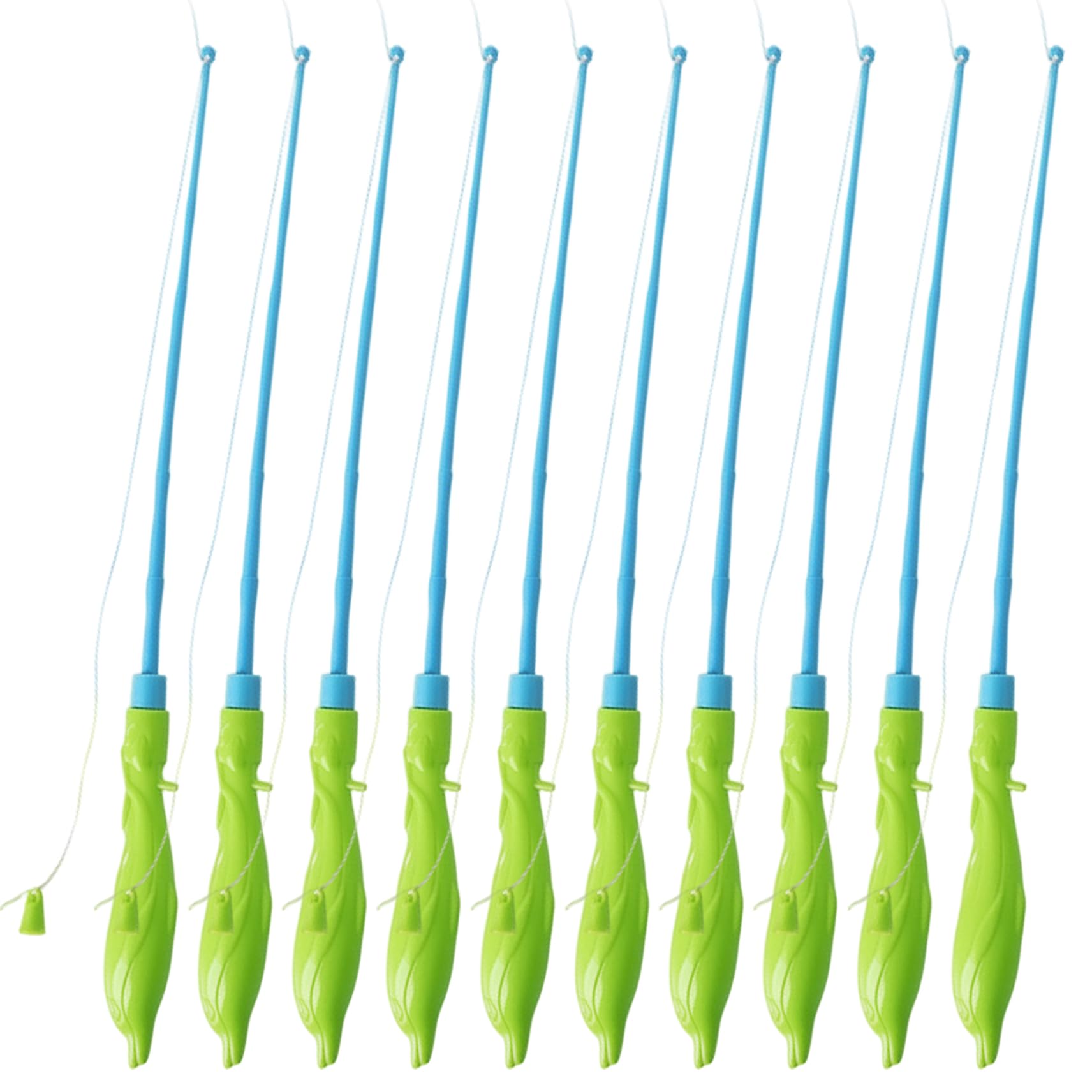 Toy Fishing Rod, 10-Pack Toy Fishing Pole for Toddlers and Kids, Educational Outdoor Pool Party Game