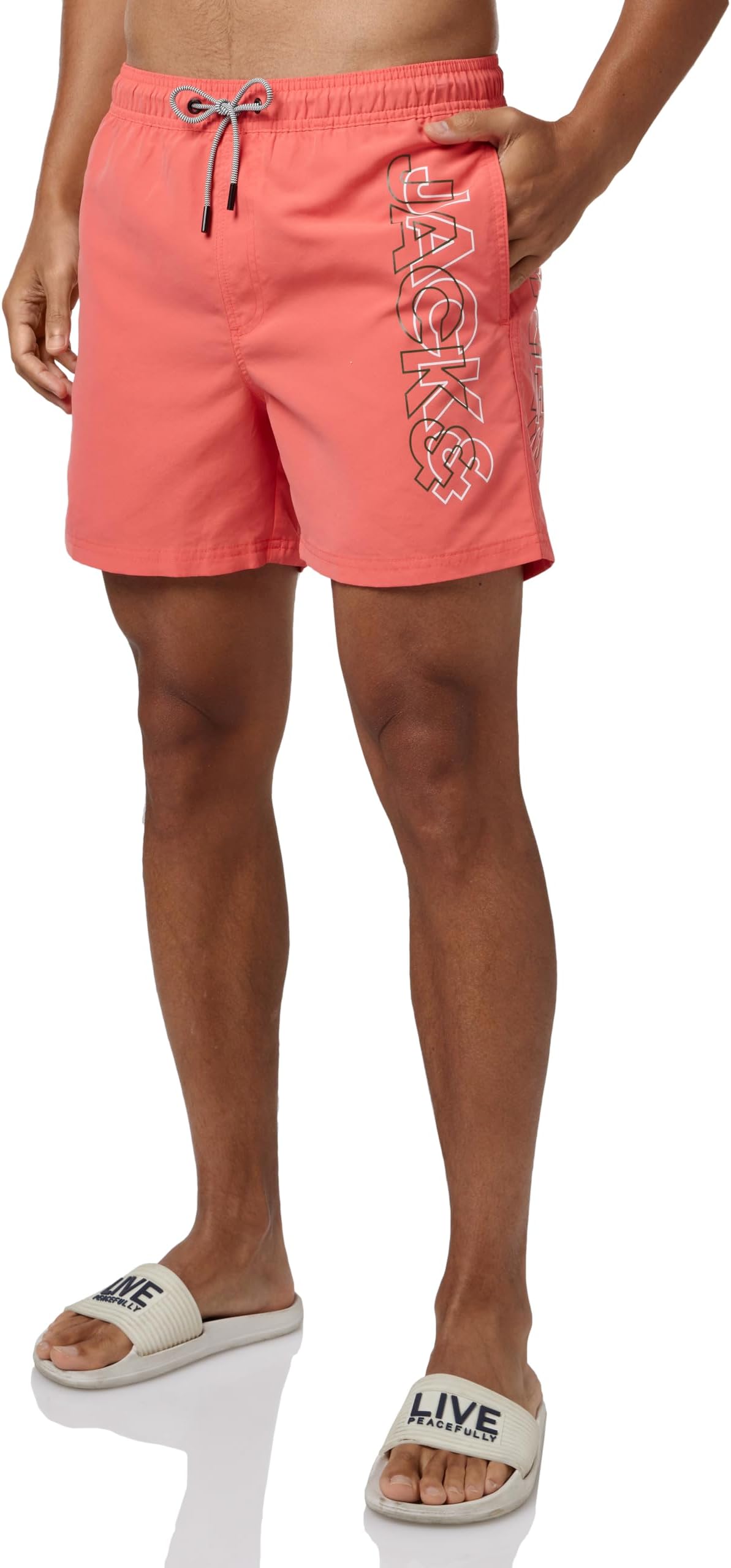 JACK & JONESMens Fiji Double Logo Swim Shorts