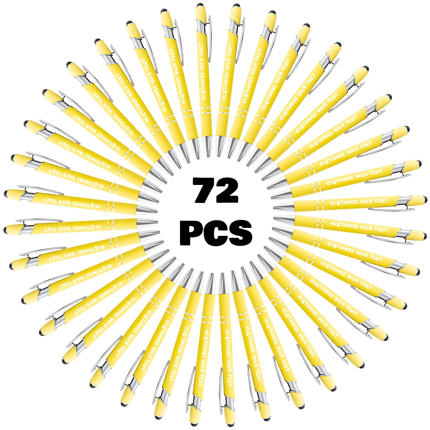 AIFLM Personalized Pens with Name in Bulk Up to 500 Pcs Engraving Ballpoint Pens Set with Your Name Text for Business,Graduation,Wedding,Birthday,Christmas