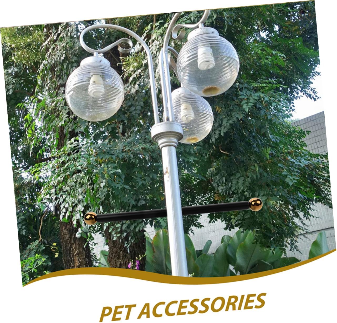 3pcs Aluminum Alloy Lamp Post Light Rod Cross Arm Handle Arm Handle Rest for Lamp Pole
