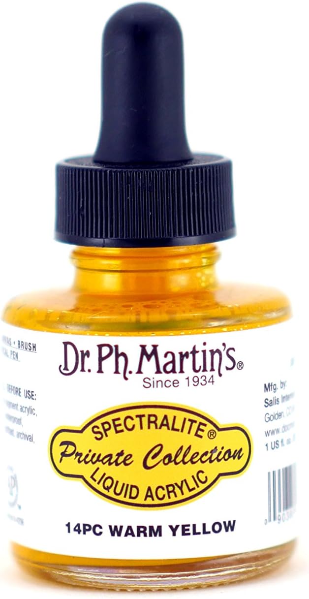 Dr. Ph. Martin's Spectralite Private Collection Liquid Acrylics Bottles, 1.0 oz, Set of 12 (Set 2) (800956-XXX)