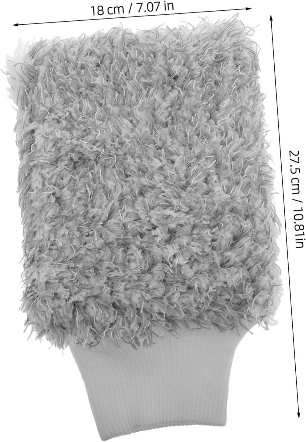 ULTECHNOVO Automotive Car Wash Fiber Mitt Thick Microfiber Washing Glove for Exterior Cleaning Soft Fleece for All Vehicles Versatile Use for Car and Home