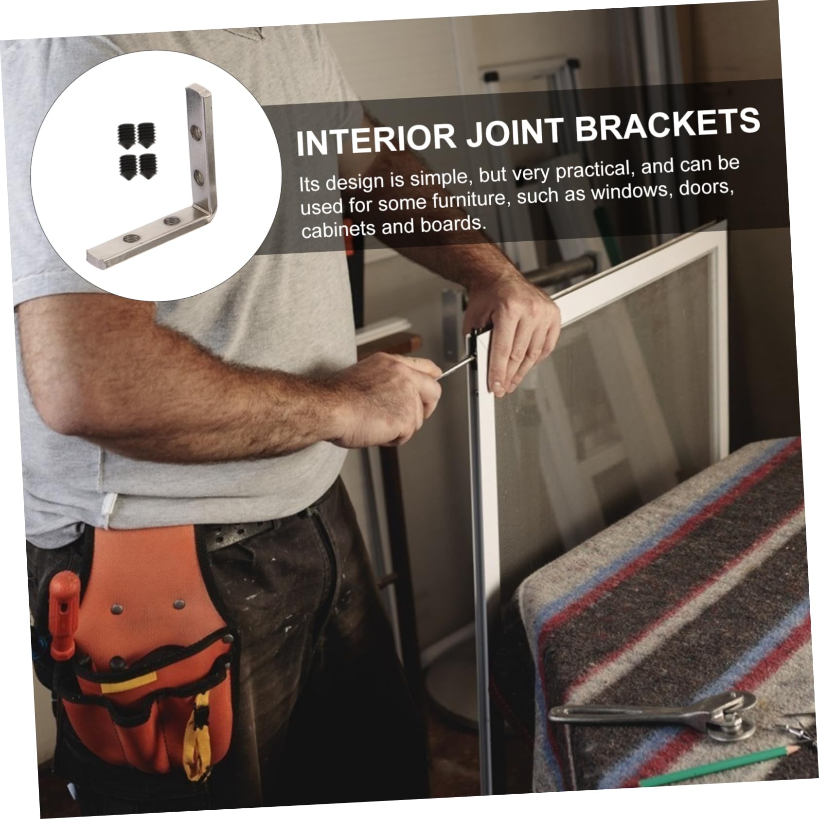 OSOLADY Sturdy 10 Pack Carbon Steel Right Angle Connectors t Slot Joint Brackets for Building Industrial Use