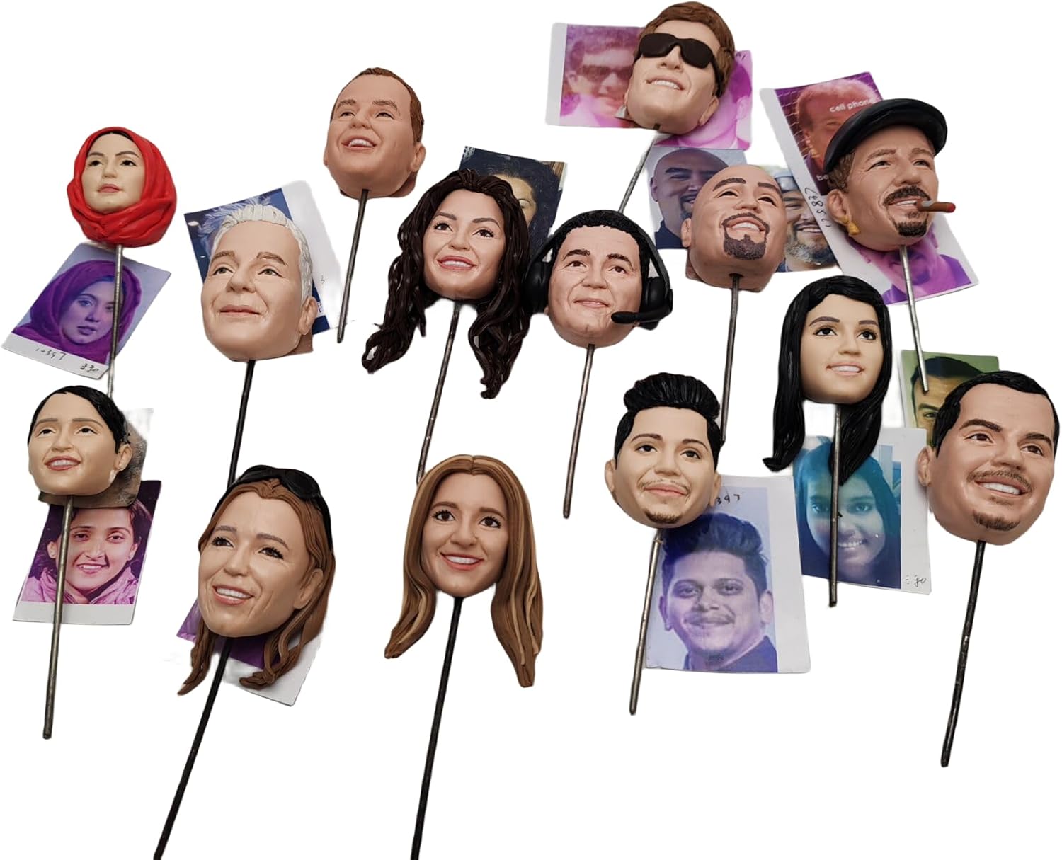 Bobblehead figurine and wedding cake topper，Wedding Couple,christmasgift dolls， personalized custom sculpture ， holiday gifts, Wedding anniversary doll (Couple Sports Wear 2, 6.5inches)