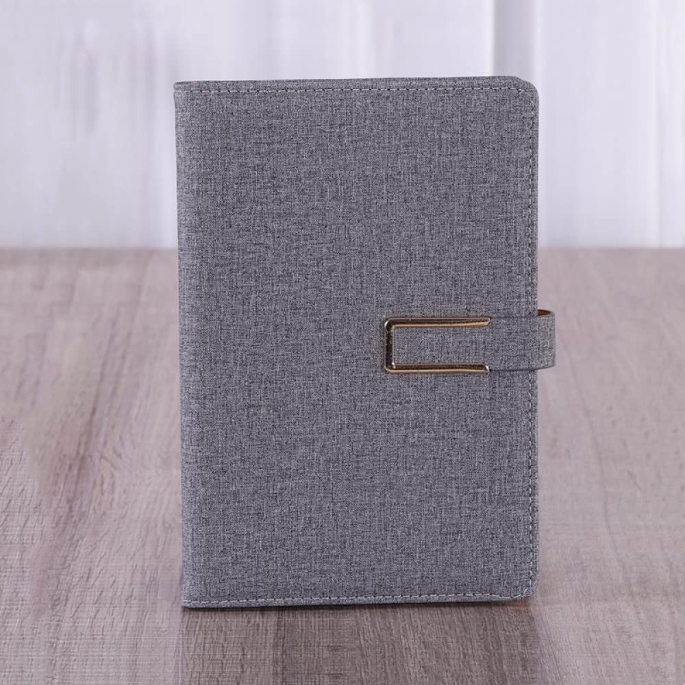 Notebook in Pelle per Ufficio Creativo A5 Planner Giornaliero Agenda Copertina rigida in PU Notebook Diario aziendale Blocco note Note Book Cancelleria, GY, 4PCS
